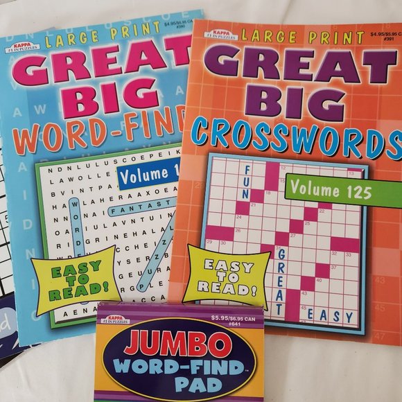 Big Print Puzzle Book Lot - Picture 4 of 5